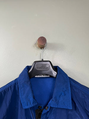 Stone Island Blue Nylon Metal Overshirt