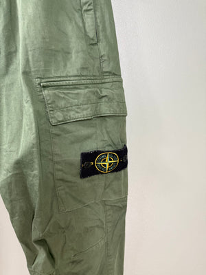 Stone Island Green RE-T Cargo Bottoms