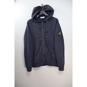 Stone Island Black Zipped Hoodie