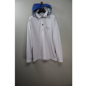 Stone Island Ice Blue Marina 1/4 Button Hoodie