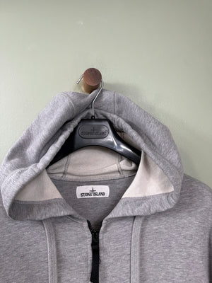 Stone Island Grey Zipped Hoodie