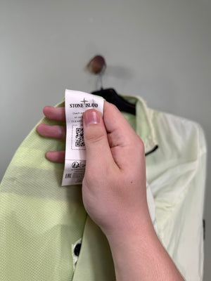 Stone Island Pastel Green Crinkle Reps Jacket