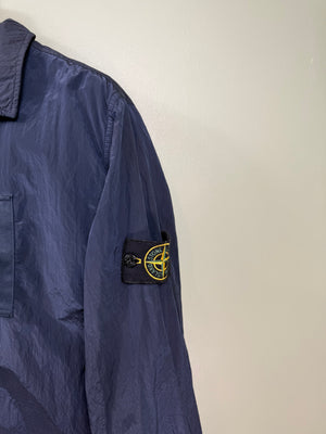 Stone Island Navy Nylon Metal Overshirt