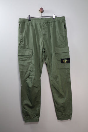 Stone Island Green RE-T Cargo Bottoms
