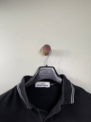 Stone Island Black Slim Fit Polo