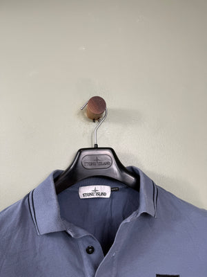 Stone Island Blue Slim Fit Polo