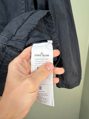 Stone Island Navy Stretched Cotton Twill Jacket