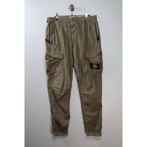 Stone Island Khaki RE-T Cargo Bottoms