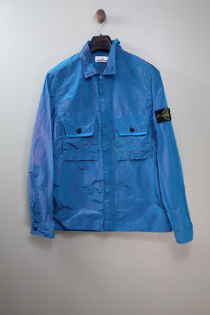 Stone Island Blue/Pink Nylon Metal Weft Overshirt