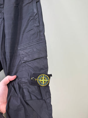 Stone Island Black RE-T Cargo Bottoms