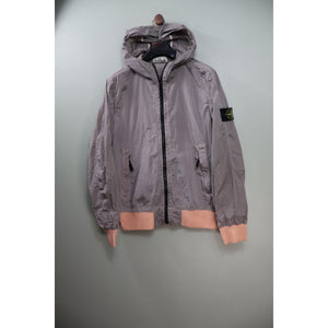 Stone Island Silver Nylon Metal Watro Jacket