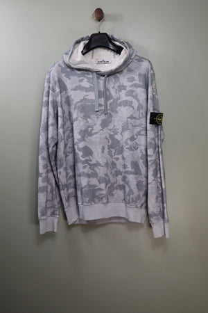 Stone Island Grey Camo Hoodie