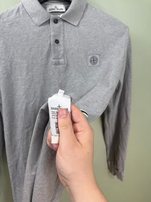 Stone Island Grey Regular Fit Polo