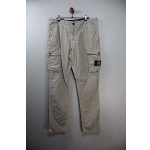 Stone Island Beige SL Cargo Bottoms