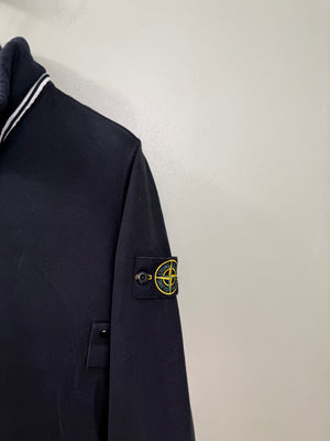 Stone Island Black 1/4 Zip Jumper