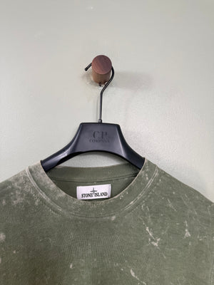 Stone Island Green Ovo Dye Jumper