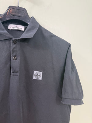 Stone Island Charcoal Grey Regular Fit Polo