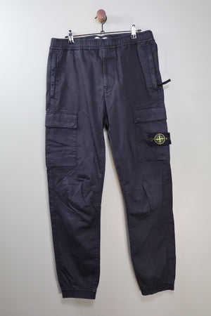 Stone Island Black RE-T Cargo Bottoms