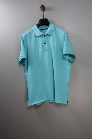 C.P. Company Aqua Blue Slim Fit Polo