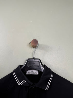 Stone Island Black Slim Fit Polo