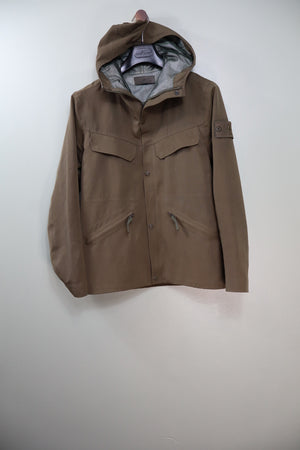 Stone Island Khaki Water Repellent Wool Ghost Jacket