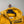 Stone Island Yellow Crinkle Reps Down 1/4 Zip Jacket