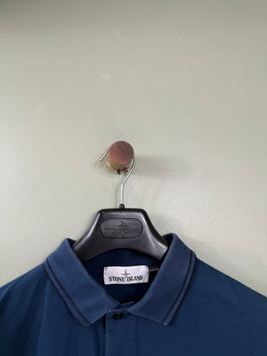 Stone Island Deep Blue Slim Fit Polo