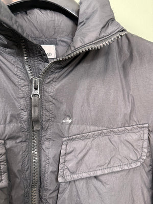 Stone Island Black Crinkle Reps Down Jacket