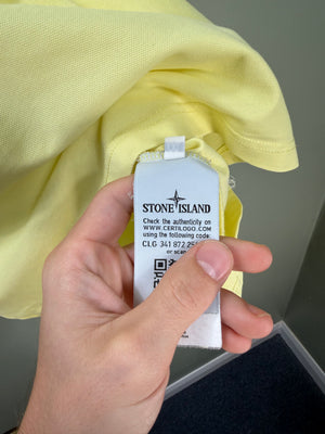 Stone Island Yellow Polo Shirt