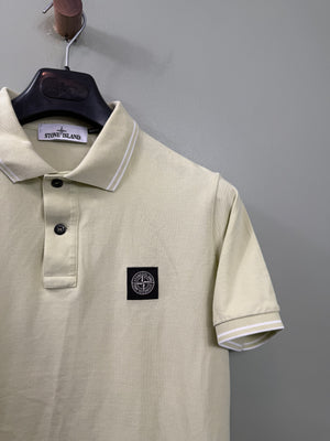 Stone Island Pastel Green Slim Fit Polo