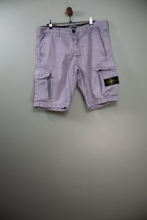 Stone Island Grey SL Cargo Shorts