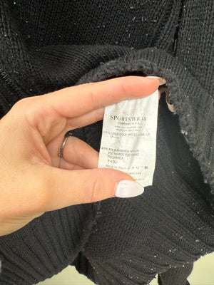 Stone Island Black Chunky Knit Jumper