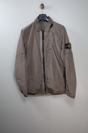 Stone Island Khaki Nylon Metal Overshirt