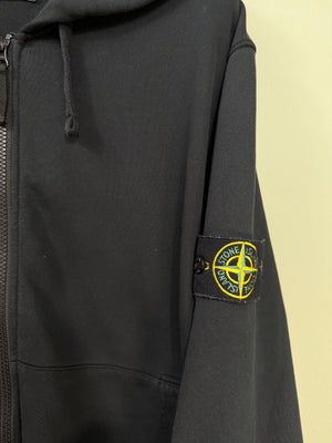 Stone Island Black Zipped Hoodie