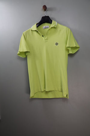 Stone Island Lime Slim Fit Polo