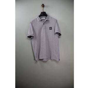Stone Island Grey Slim Fit Polo