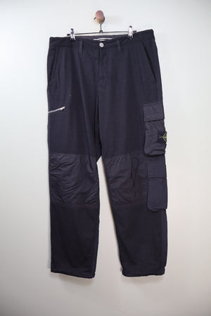 Stone Island Black LO Cargo Bottoms