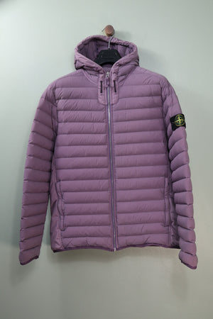 Stone Island Purple Loom Woven Down Jacket