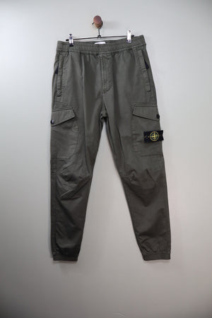 Stone Island Khaki RE-T Cargo Bottoms