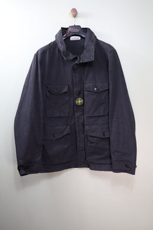 Stone Island Black Cotton Cordura Jacket
