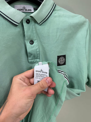 Stone Island Green SL Polo Shirt