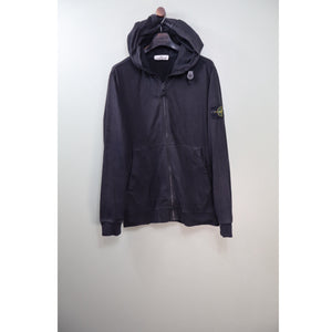 Stone Island Black Zipped Hoodie