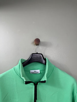 Stone Island Green 1/4 Zip Jumper