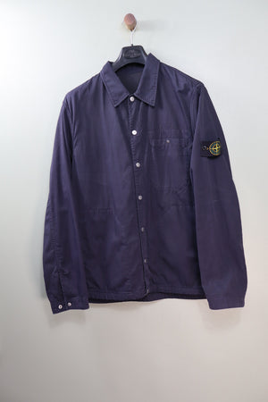 Stone Island Navy/Black Reversible Heavyweight Overshirt