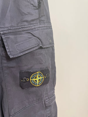 Stone Island Black RE-T Cargo Bottoms
