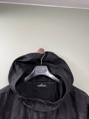 Stone Island Black Shadow Project Striped Nylon Metal Smock