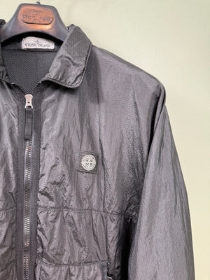 Stone Island Black Nylon Metal Overshirt