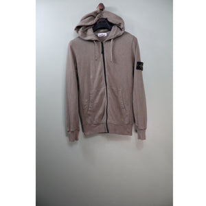 Stone Island Khaki Zipped Hoodie