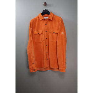 Stone Island Orange Corduroy Overshirt