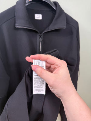 C.P. Company Black 1/4 Zip Jumper